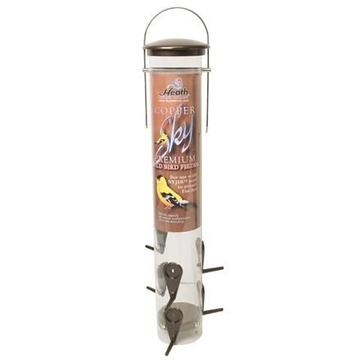 Copper Sky Finch Bird Feeder - Premium Metal Feeder for Attracting Finches and Small Songbirds