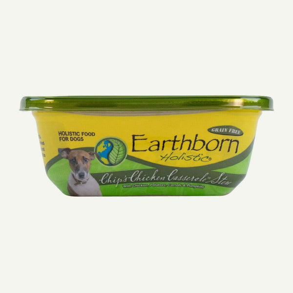 8oz Earthborn Holistic Chip's Chicken Casserole Grain-Free Natural Moist Dog Food
