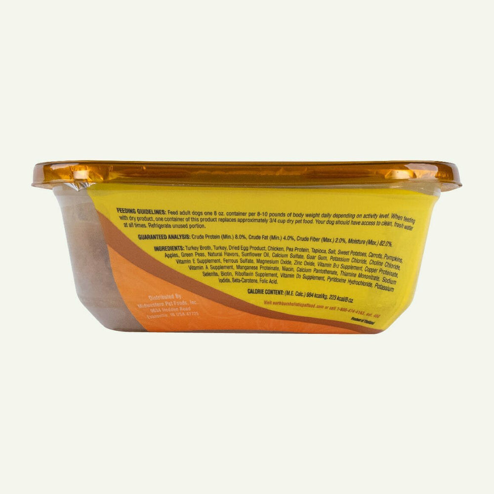 8oz Earthborn Holistic Toby's Turkey Dinner Grain-Free Natural Moist Dog Food