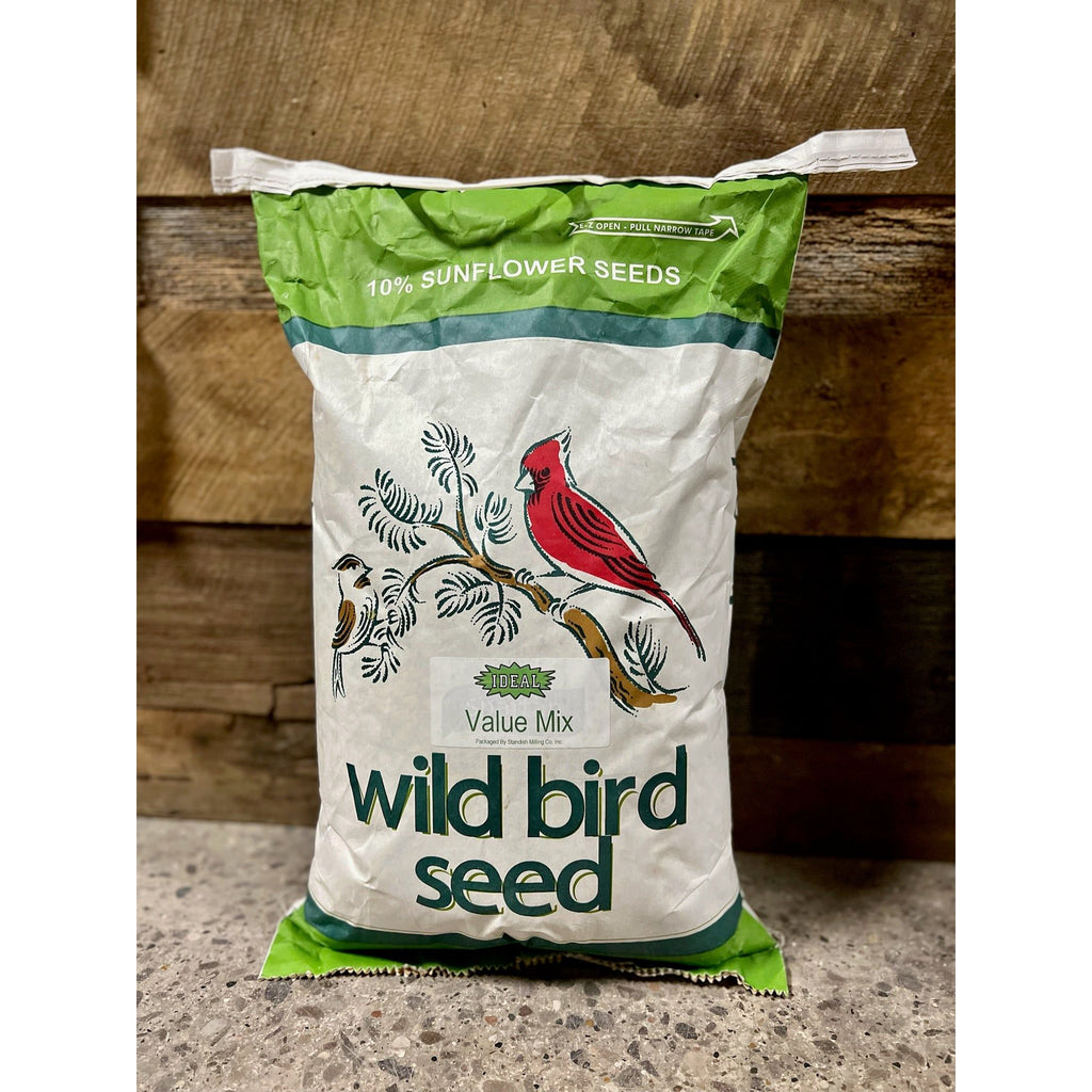20.0 lbs Premium IDEAL Value Mix Wild Bird Seed - Nutritious Blend for Bird  Watching, Backyard Bird Feeding - Sunflower Seeds, Millet, Cracked Corn -  