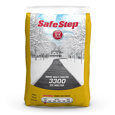 25 lbs Safe Step Rock Salt for Safe and Effective Ice Melting | Premium Ice Melt Crystals