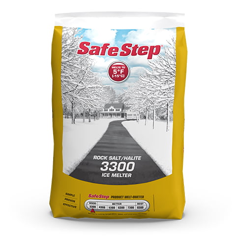25 lbs Safe Step Rock Salt for Safe and Effective Ice Melting | Premium Ice Melt Crystals