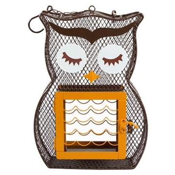 Owl Suet 'n Seed Bird Feeder for Suet Cakes and Sunflower Seeds