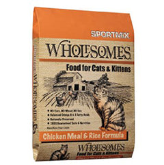 15 Lb SportMix Wholesomes Chicken Meal & Rice Formula Adult Dry Cat Food